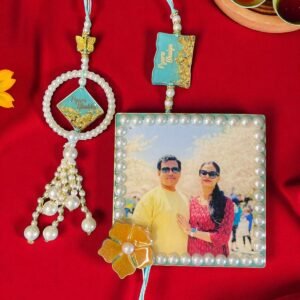 Photo with Bhaiya Bhabi rakhi